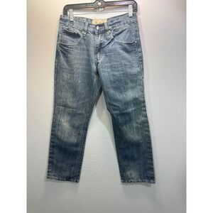 Buffalo David Bitton Mens Straight Leg Medium Wash Blue Denim Jeans 30x30